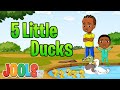 Five Little Ducks | Counting with JoolsTV | Nursery Rhymes + Kids Songs