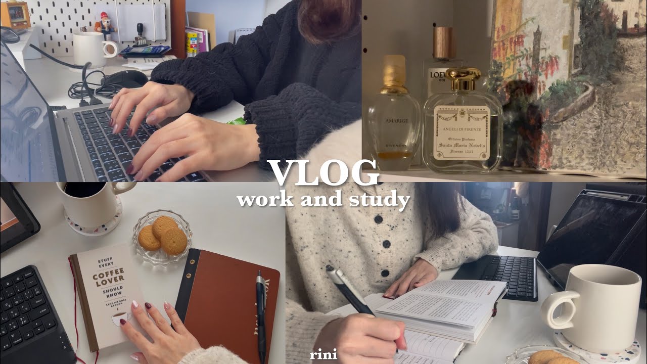 【vlog】在宅勤務の1日と、休日のお勉強の様子💻📚