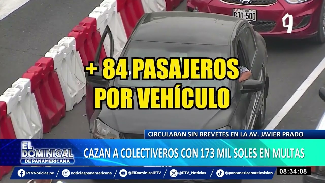 Av. Javier Prado: en amplio operativo la ATU interviene a colectiveros con 173 mil soles en multas