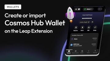 Import Cosmos Hub Wallet into Leap Desktop Wallet