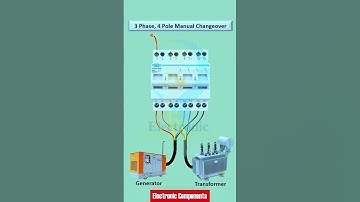 3 Phase 4 Pole Changeover Switch Connection #shots