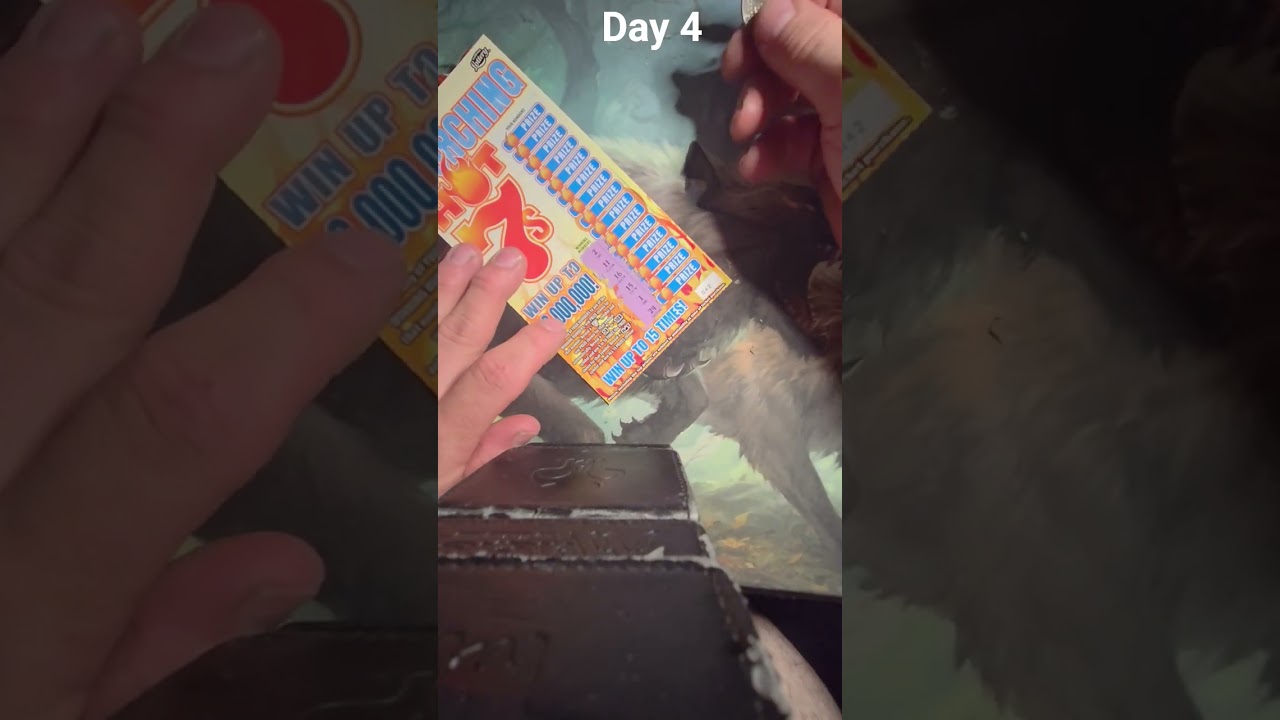 Day 4 of scratching scratch-offs til we get a million. 
