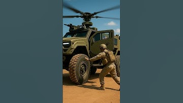 Deadly Hybrid: Armored Vehicle + Attack Helicopter in Action | Peace & War#military #scifi #wartech