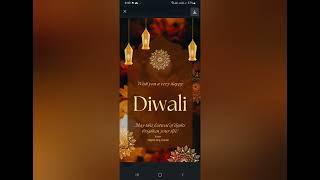 learn making simple animated diwali greeting card |diwali card #canvatutorial #canva screenshot 5