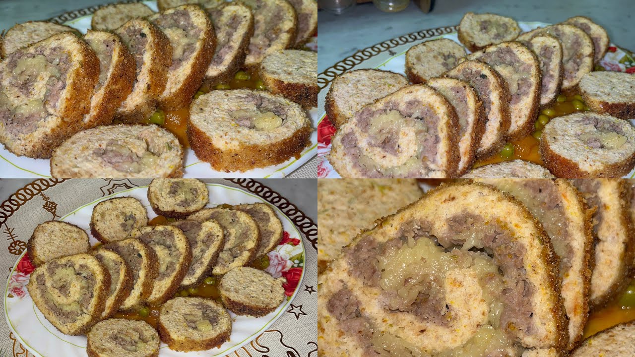 رولي دجاج واللحم المقرمش😍حمري وجهك بيه في الطاولة الرمضانية ناجح مئة بالمئة بنين بزاف وسهل التحضير