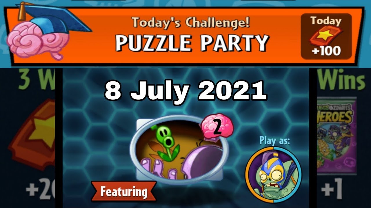 PUZZLE PARTY, 8 JULY 2021, PvZ Heroes YouTube