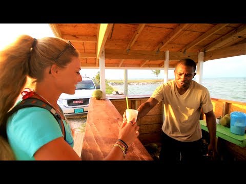 Food Tasting and Exploring Town in West End, BAHAMAS!