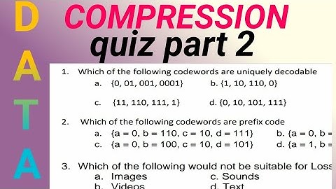 Data Compression MCQ Questions for AKTU Exam Part 2, Correct Q.1 in description
