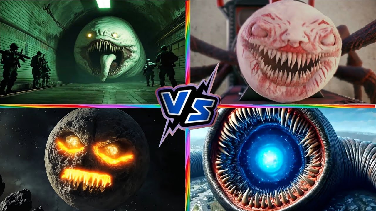 Thomas Tank MONSTER 🚂💀 🆚 Choo-Choo Charles 🚂👹 🆚 MOON MONSTER 🌙💀 🆚 EROSION WORM 🐛🔥 | Tiles Hop Battle