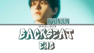 Backseat (English Ver) By Hur Hyunjun (Colour Coded Lyrics) [ENG]