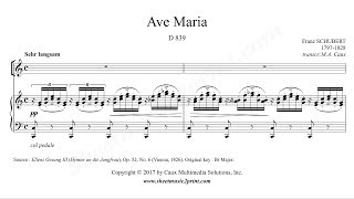 Miniatura del video "Schubert : Ave Maria - C Major"