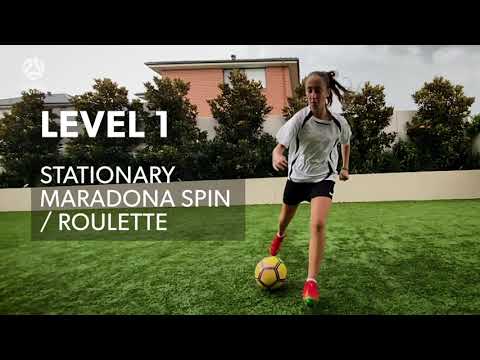 Football Skills Challenge | SKILL 12 | 1 v 1 | MARADONA SPIN
