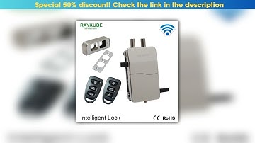 Hands-on RAYKUBE Wireless Intelligent Remote Control Lock Anti-theft Lock For Invisible Lock Electr