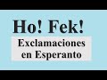 Expresiones exclamativas en Esperanto