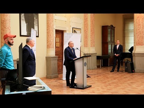 სებ-ის 100 წლის იუბილესადმი მიძღვნილი საკოლექციო მონეტის პრეზენტაცია