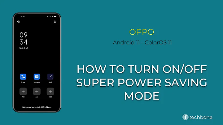 How to Turn On/Off Super Power saving mode - Oppo [Android 11 - ColorOS 11]