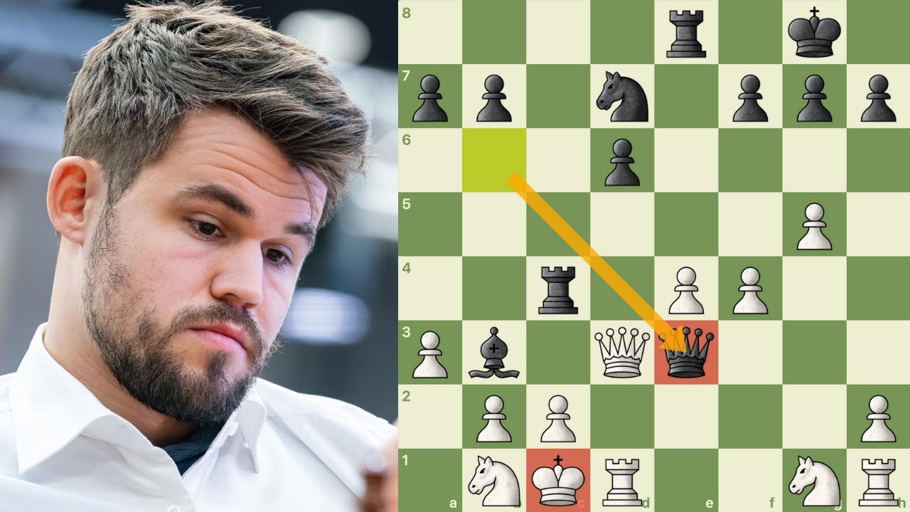Supi Sacrifica a Dama contra Magnus Carlsen - A Imortal Brasileira - Luis  Supi Vs Magnus Carlsen 