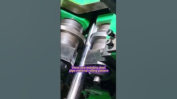 Three axis stainless steel pipe material rolling pattern#thread#threadrollingmachine#knurlingmachine