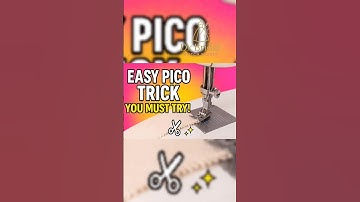 Perfect Pico in 30 Seconds! ✨ Easy Sewing Hack #shorts #sewing #viralvideo