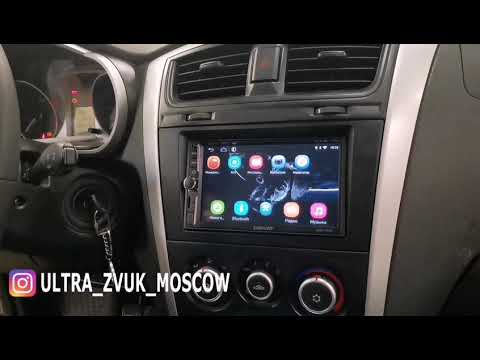 Datsun OnDo - магнитола 2 Din и универсальная камера с защитной шторкой