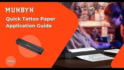 【ITP06-MUNBYN tattoo stencil printer】Quick Tattoo Paper Application Guide
