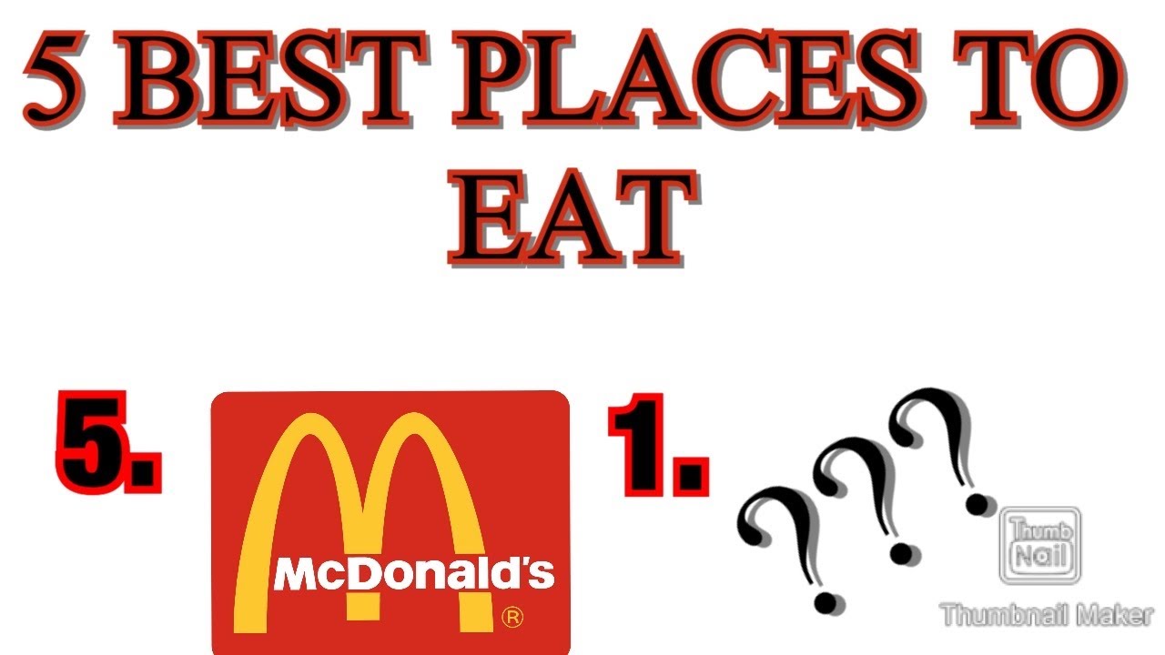 5 Best Places To Eat - YouTube
