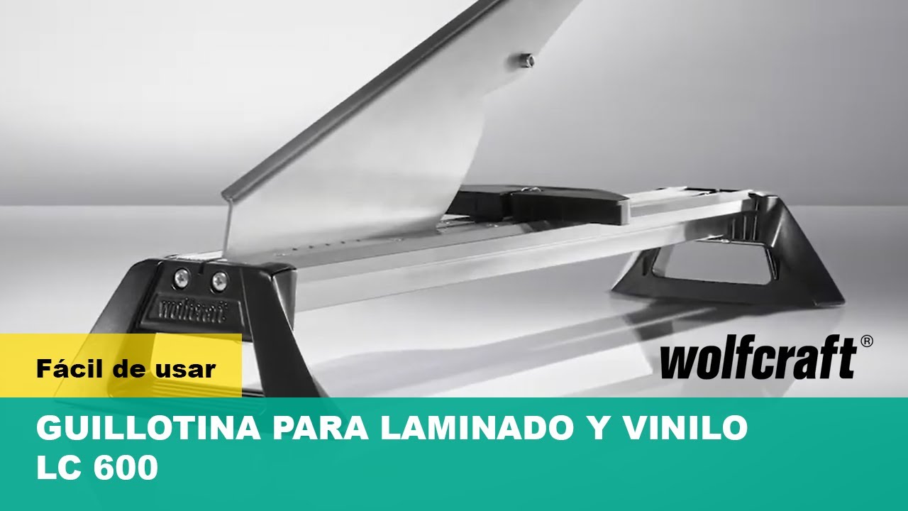 wolfcraft Guillotina para laminado LC 600, 6937000, La potente y precisa  guillotina para laminado : : Oficina y papelería