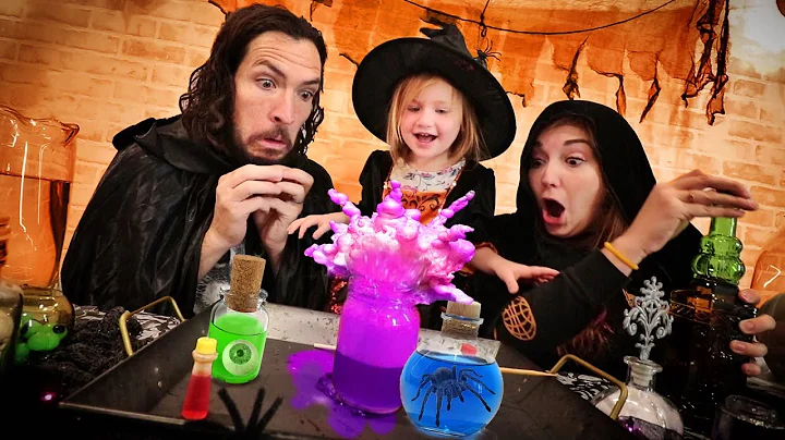 Create Spooky Witch Potions with Adley and her Sister!