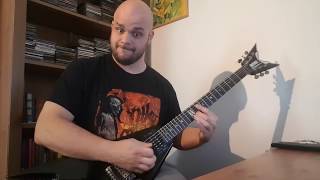 Nile - To Walk Forth From Flames Unscathed (guitar cover with solo)