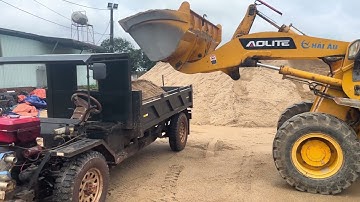Xe công nông chở cát quá khỏe