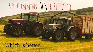 Case MX 170 (177 Hp) & McCormick MTX 150 (153 Hp) on threshing action 『Cummins/Iveco sound ON』- HD Resimi