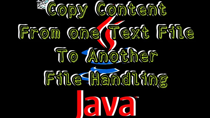 How to Read Content from one Text File and Write in Another Text File in Java File Handling Easiest