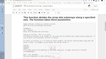 numpy split ,dsplit,vsplit,hsplit function in python 14
