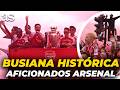 BUSIANA HISTÓRICA del ARSENAL desatando la LOCURA de la afición tras su PREMIER LEAGUE