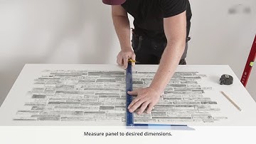 Installation Of Decorative 3D Effect PVC Wall Panelling Tiles - DIY Wall Cladding Panels