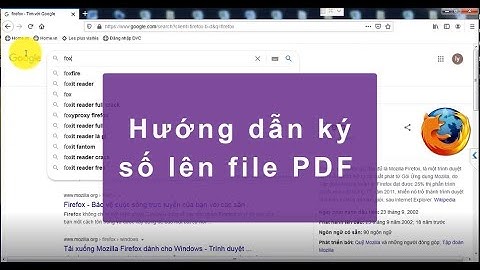 Hướng dẫn ký số trên file PDF và đính kèm Dịch Vụ Công KBNN