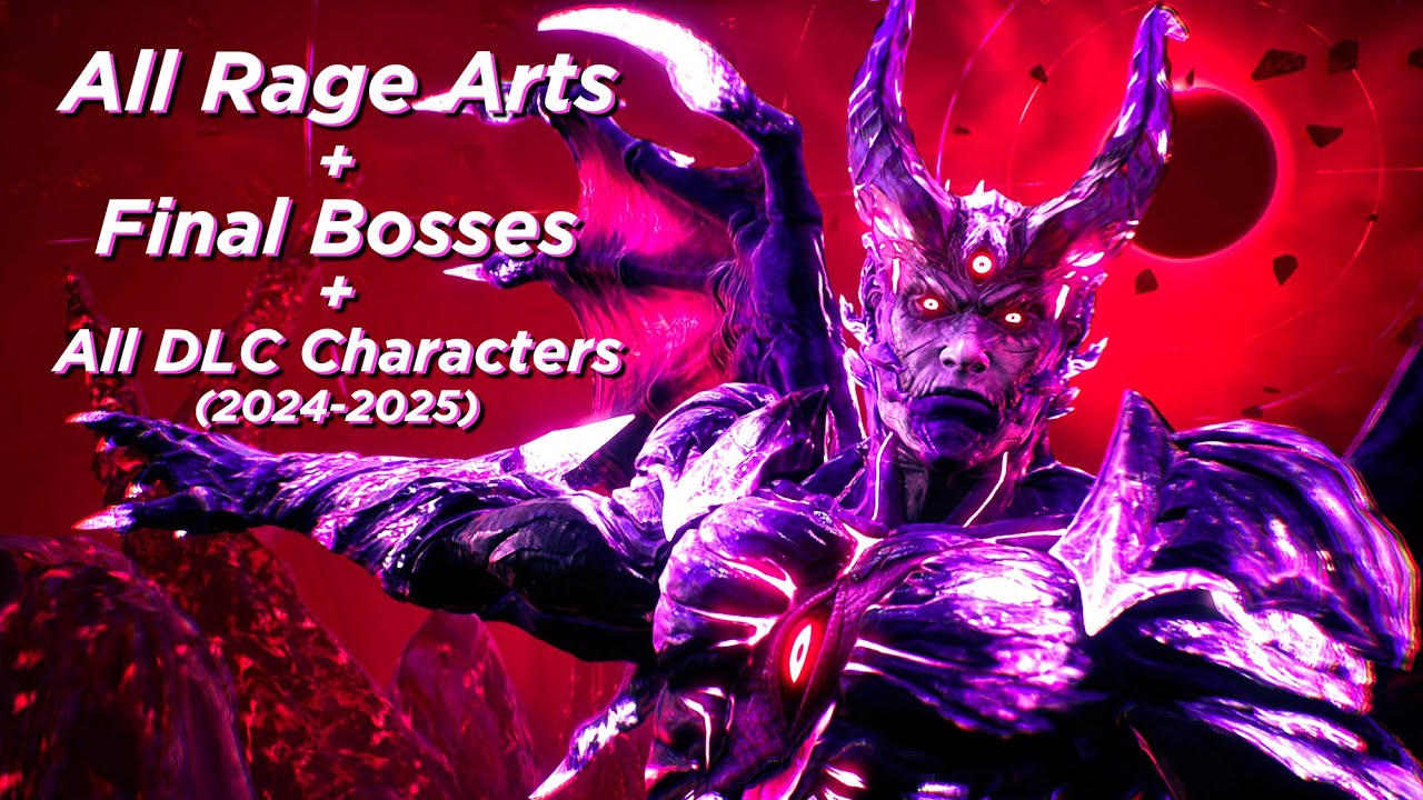 Tekken 8 — все 42 Rage Arts — финальные боссы + все персонажи DLC (2024-2025)