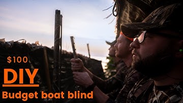 DIY  Duck boat blind build.