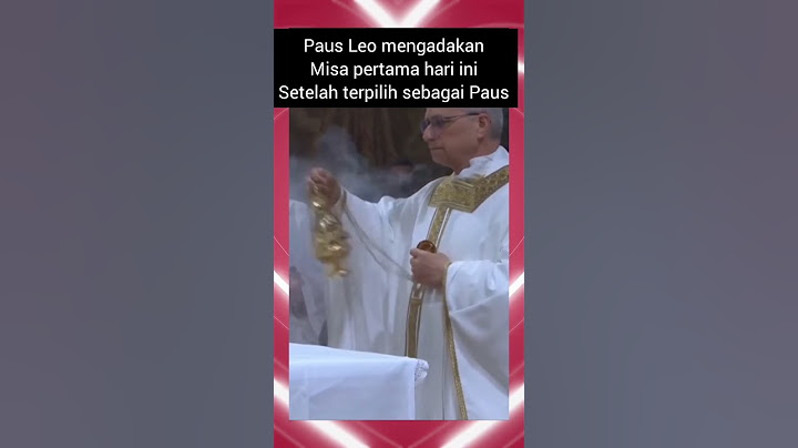 Paus Leo XIV mengadakan Misa Pertama hari ini setelah terpilih menjadi Paus #paus #pemimpinkatolik
