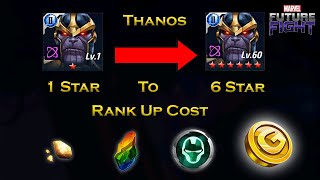Thanos Rank Up Cost And Other Cost Information For Beginners - F 2 P - Marvel Future Fight