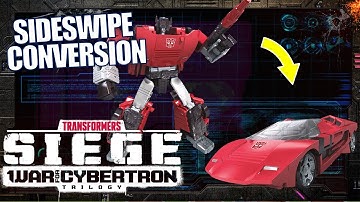 How To Convert Sideswipe 🏎️ Transformers: War For Cybertron Siege | Transformers Official