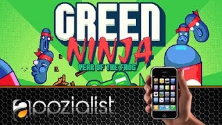 Green Ninja: Year of the Frog - Android IOS iPad iPhone App (By Nitrome) Gameplay Review #02 screenshot 5