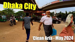 Dhaka City Walking Tour In Hot Weather | Tejgong to Mlibug Rail Gait