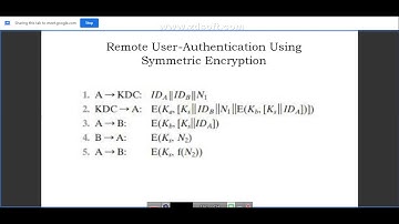 Remote user authentication using symmetric encryption