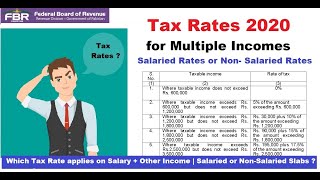 Income tax slab 2020-21 Pakistan | Tax Rates for Salaried & Non -Salaried | FBR | TY 2020 screenshot 5