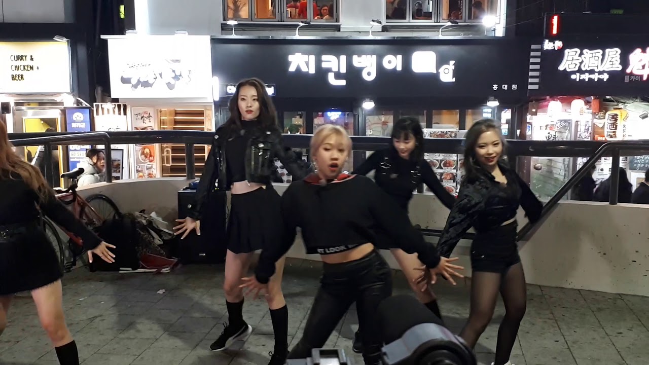 Z-GIRLS. KNOWING PLEASURE OF DANCING. LUCKY TO SHARE WONDERFUL MOMENT. HONGDAE BUSKING.