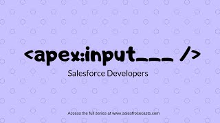 11. Visualforce apex:input tags | Preview