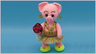 Поросенок амигуруми. Вязание поросенка крючком. Свинка крючком. Часть 2. Crochet piggy. P. 2. Поросенок амигуруми. Вязание поросенка крючком. Свинка крючком. Часть 2. Crochet piggy. P. 2.