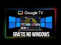 😱 INACREDITÁVEL! COMO INSTALAR GOOGLE TV NO WINDOWS 10/11! #googletv