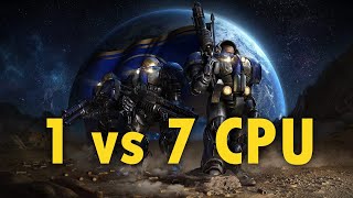 StarCraft: Remastered - 1 Terran vs 7 Random Computers